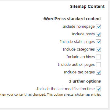 Sitemap Content